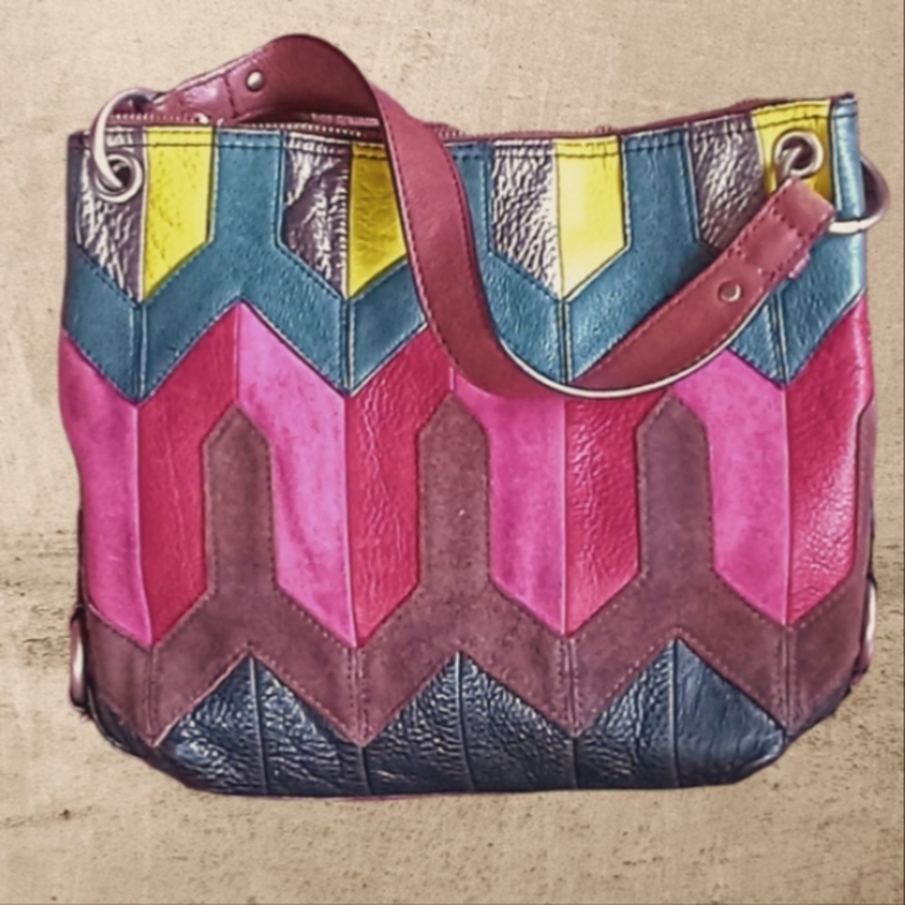 Fossil Maddox Patchwork Hobo bag